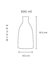 Orcio in Ceramica Artigianale 500 ml – Decorazione Mediterranea- Modello Puglia