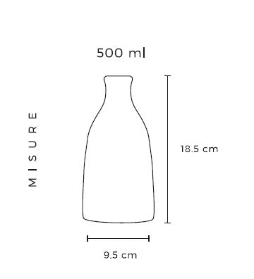 Orcio in Ceramica Artigianale 500 ml – Decorazione Mediterranea- Modello Puglia