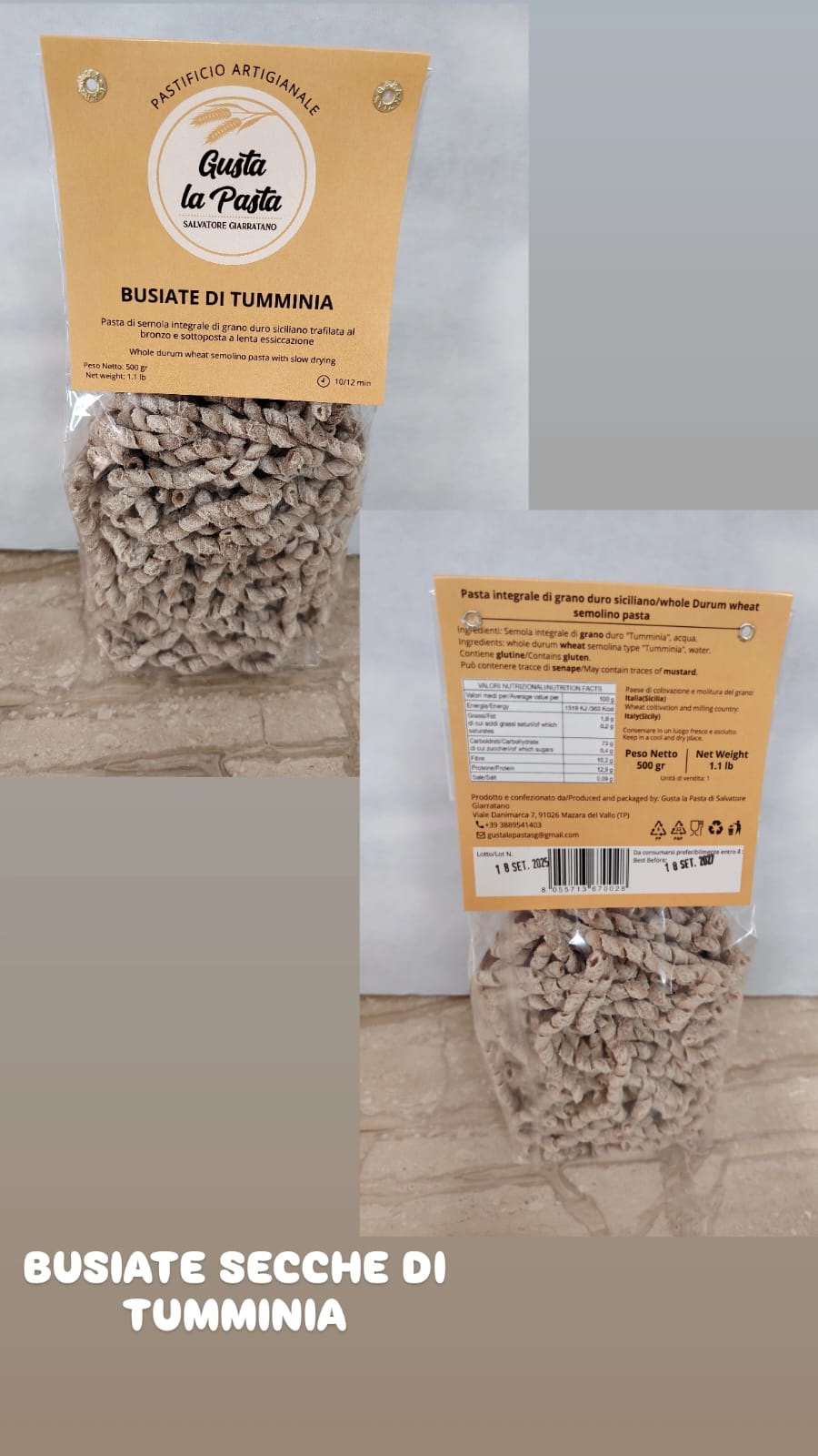 Pasta Fresca Artigianale di Tumminia – Tradizione Siciliana, Gusto Autentico