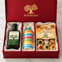 Box Ceramica, olio e dolci di mandorla rossa