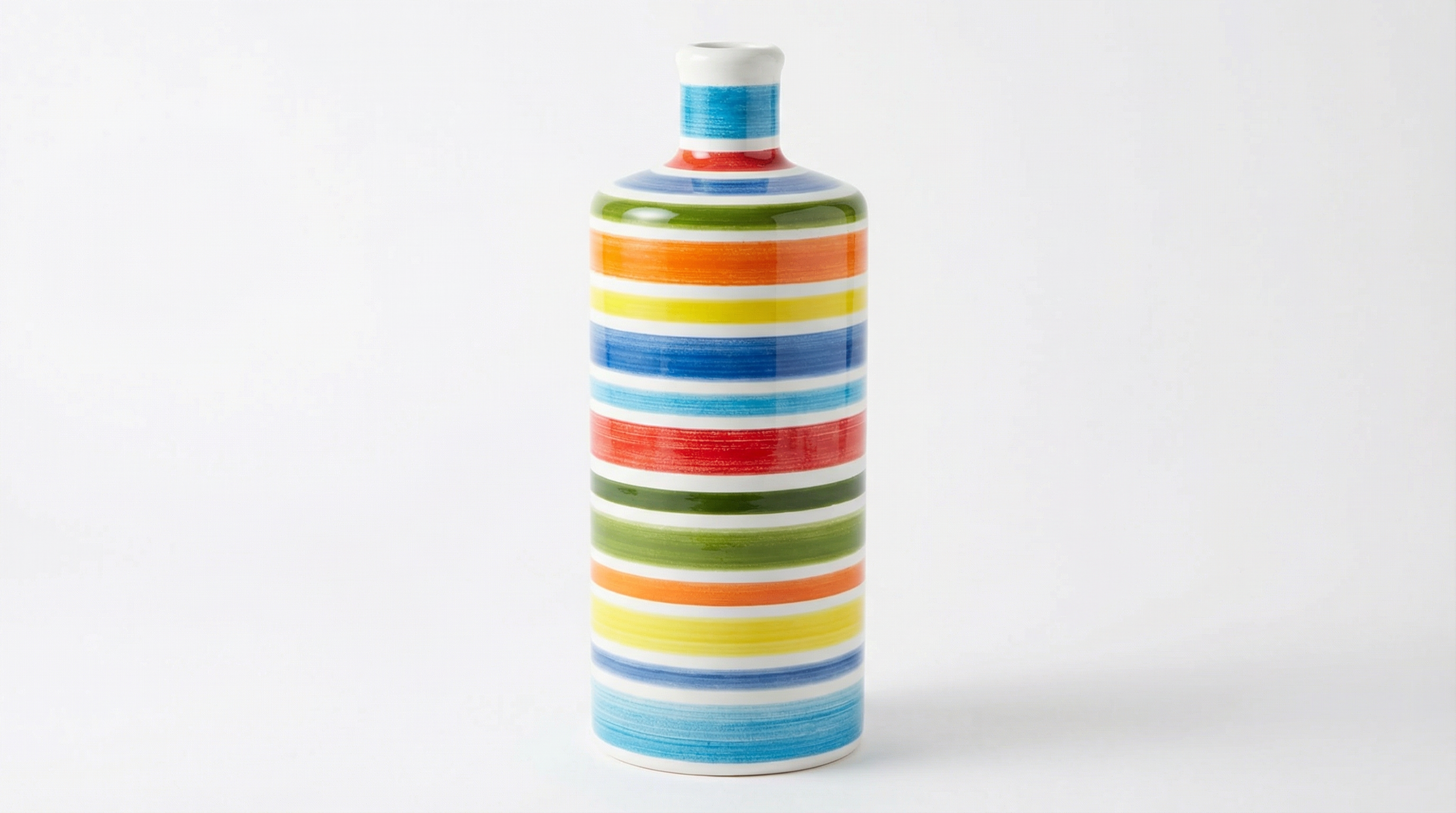 Orcio Colorato in Ceramica – Design Unico per il tuo Olio (blu)