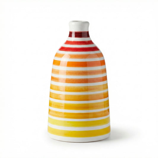 Orcio in Ceramica Artigianale 500 ml – Decorazione Mediterranea- Modello Puglia