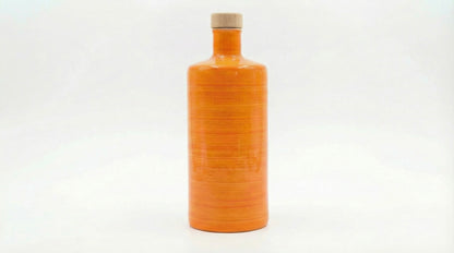 Orcio in Ceramica Artigianale 500 ml – Decorazione Arancione-